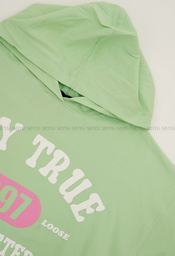 تیشرت باکسی کلاه دارکد1005439